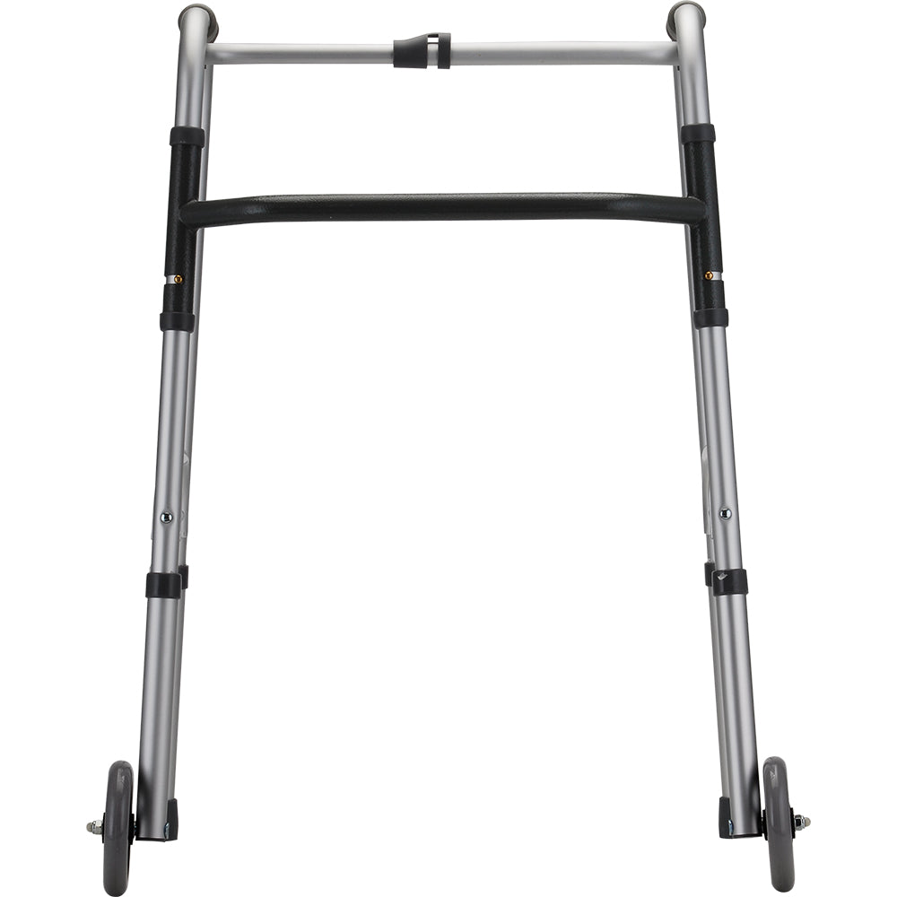 One Button Folding Walker w/ 5" Wheels