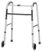 One Button Folding Walker w/ 5" Wheels