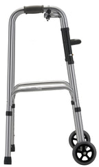 One Button Folding Walker w/ 5" Wheels