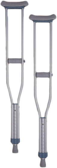Crutch Aluminum Pushbutton