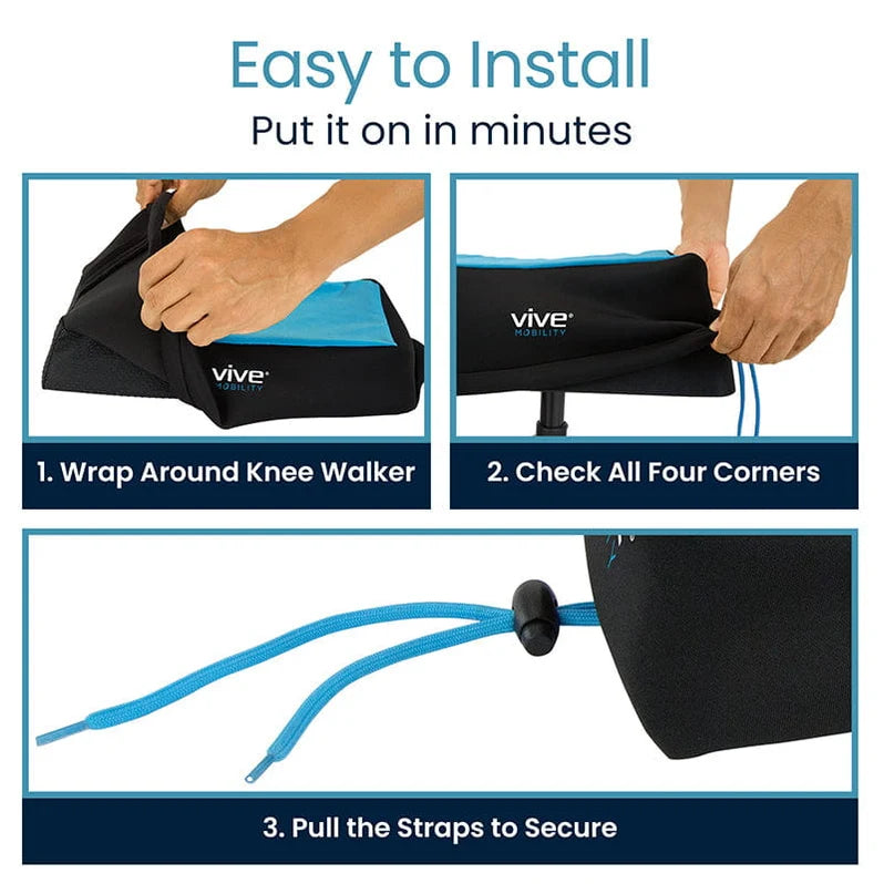 Foam Knee Walker Pad with Comfort Gel