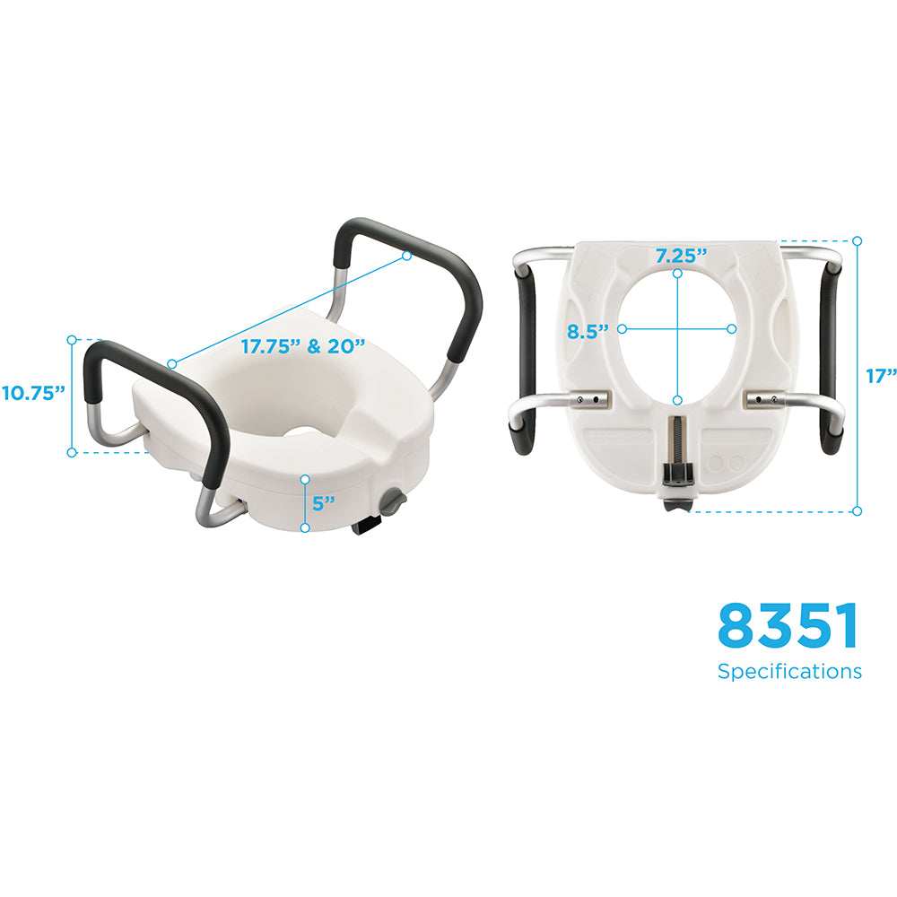 Raised Toilet Seat 5" - Nova