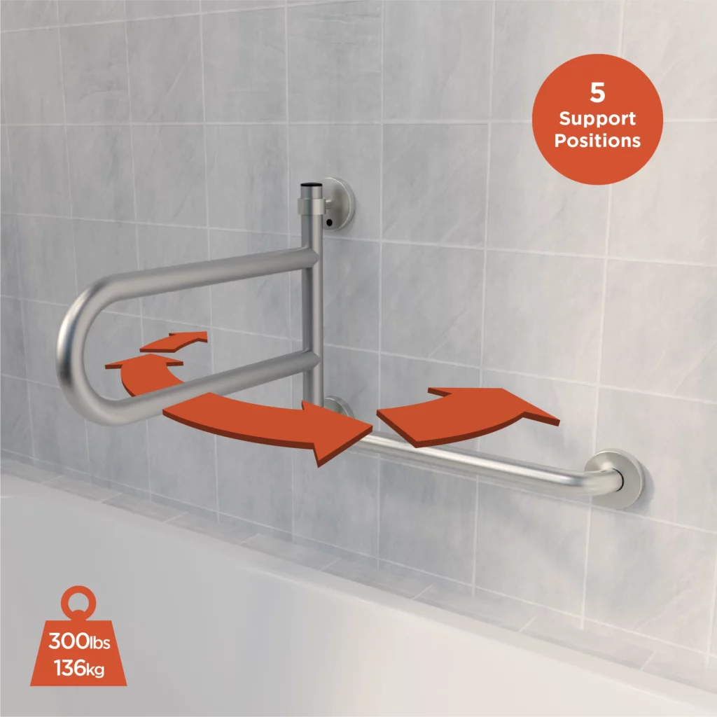 Dependa-Bar Pivoting Grab Bar