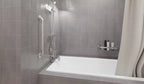 Easy Mount Grab Bar - Knurled Stainless Steel