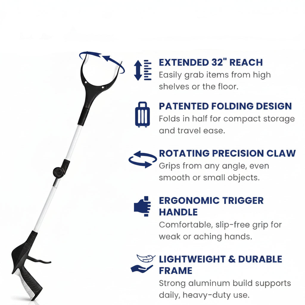 32" Folding Reacher Grabber