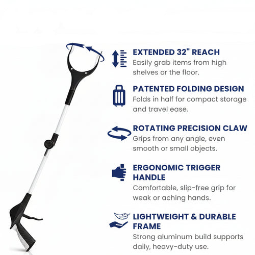 32" Folding Reacher Grabber