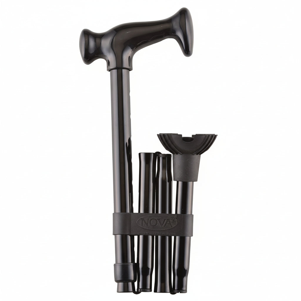 Folding Cane with Mini Quad Tip