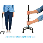 Cane Heavy Duty Quad w/ Large Base