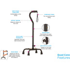 Cane Heavy Duty Quad w/ Large Base