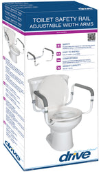 Toilet Safety Rails with Adjustable Width Arms