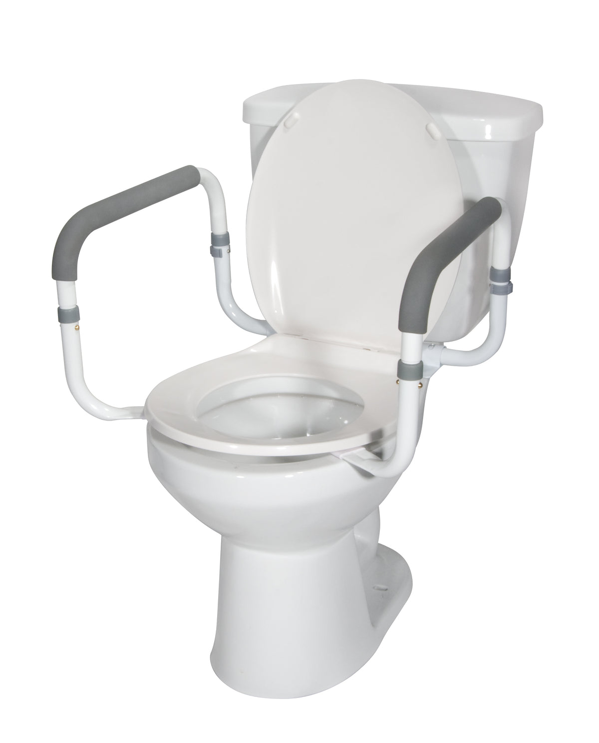 Toilet Safety Rails with Adjustable Width Arms